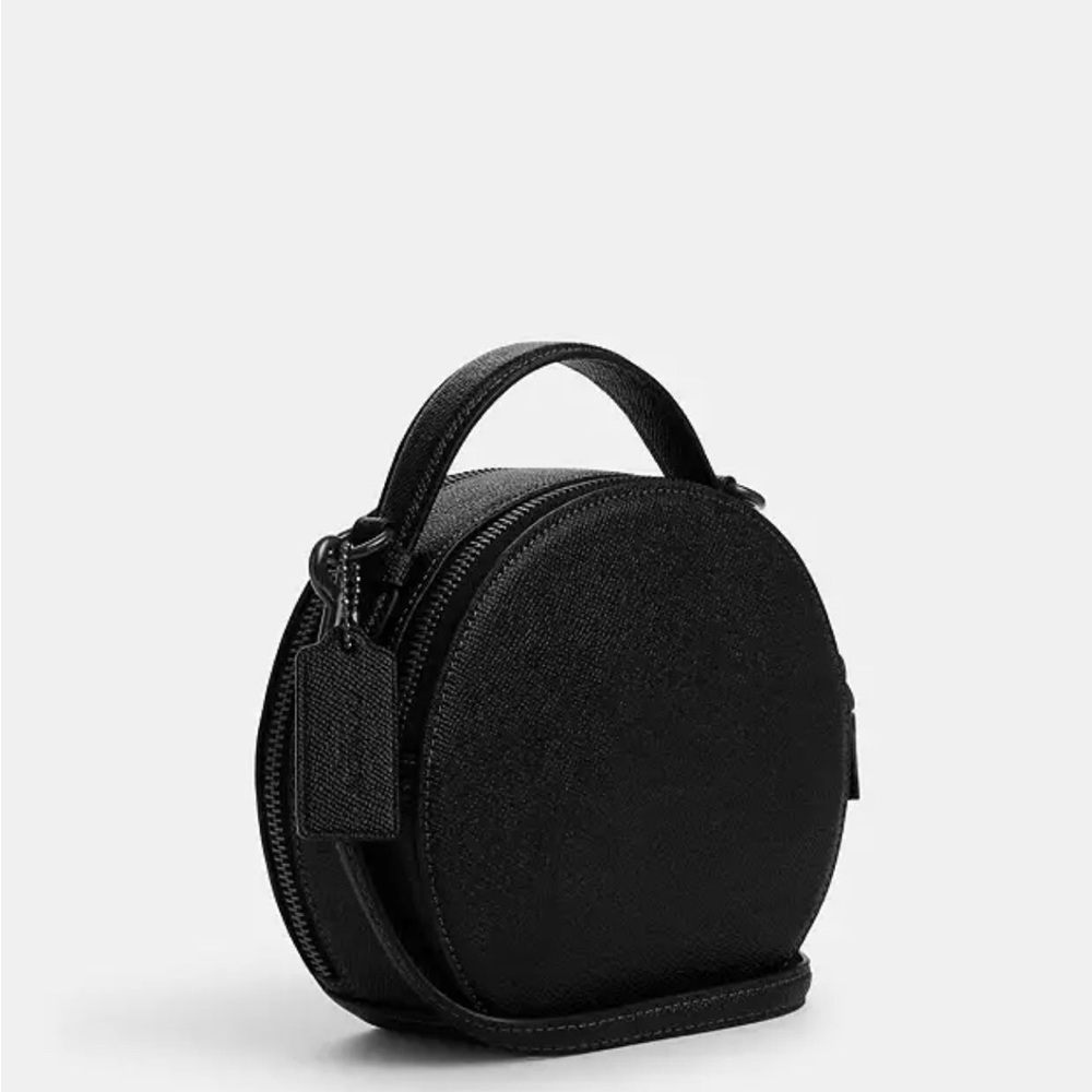 NWT Coach Canteen Circle Crossbody Halloween Cat Black Leather Purse Bag Kitten - Picture 2 of 12